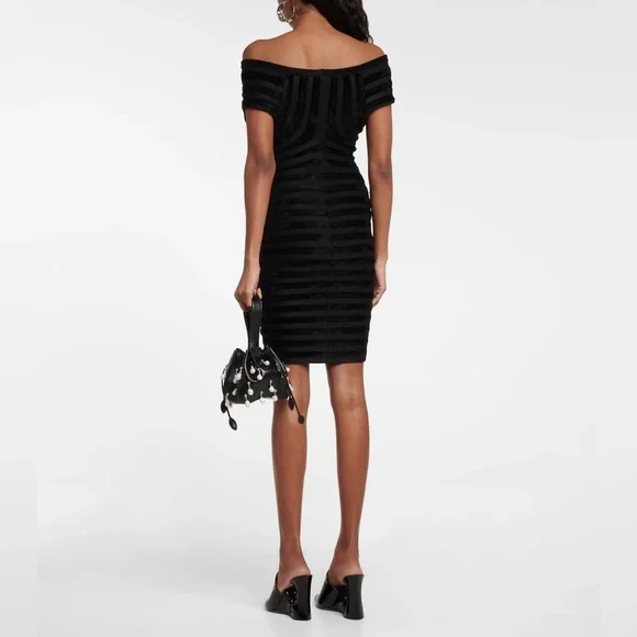 ALAÏA Off-Shoulder Minidress